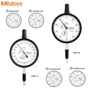 0,01/0,001 Японский оригинальный Mitutoyo2046S-60 2044S-60 2109S 2119S стрелочный индикатор с высокой точностью 0-10-20-5mm0-5-10mmводонепроницаемый и
