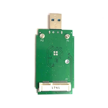 1 Шт. Внешняя карта адаптера MSATA к USB3.0, Портативный жесткий диск, Распакованная плата мобильного адаптера, темно-зеленый