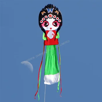 1 шт. Высококачественные летающие игрушки для спорта на открытом воздухе 2,25 м * 10 м яркий и красивый китайский традиционный воздушный змей Пекинской оперы