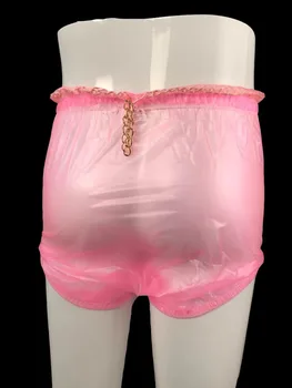 2 предмета * Пластиковые штаны с фиксатором Haian, цветное прозрачное стекло # P016-5