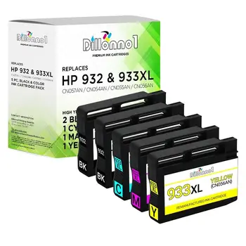 5-pk для HP 932 933 XL с чернилами для принтера Officejet 7110 ePrinter 7610 серии 7612