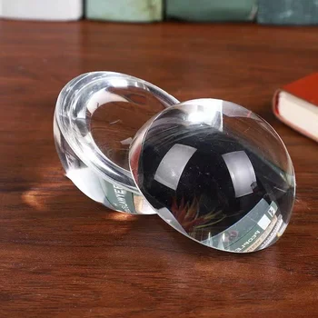 60 мм-100 мм Пустая прозрачная хрустальная полусфера с половинным шариком, увеличительное стеклянное пресс-папье для украшения дома, бесплатная доставка