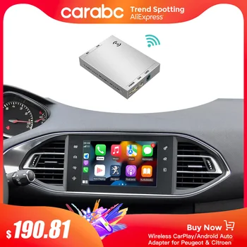 CARABC Беспроводной Apple Carplay Android Авто Для Peugeot и Citroen SMEG и MRN NAC 208 308 508 3008 и C4 DS3 DS5 Поддержка Камеры заднего Вида