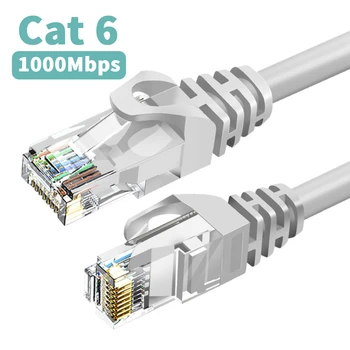 Cat 6 Ethernet Кабель 1000 Мбит/с Сетевой шнур Lan 5 м UTP Сетевой провод Для ноутбука Маршрутизатор RJ45 CAT6 Ethernet кабель