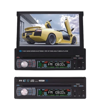 (FY8002) Автомобильный DVD-плеер One din с выдвижным сенсорным экраном 7 