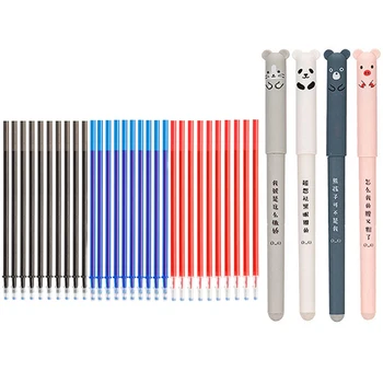 Haile Kawaii 0,5 мм стираемая гелевая ручка шариковые ручки для заправки стержня набор моющихся ручек канцелярские школьные принадлежности для письма