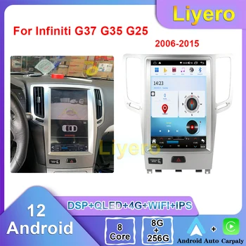 Liyero Автомобильный Радиоприемник Для Infiniti G37 G35 G25 2006-2015 Car Play Android Автоматическая GPS Навигация DVD Мультимедийный Видеоплеер Стерео 4G