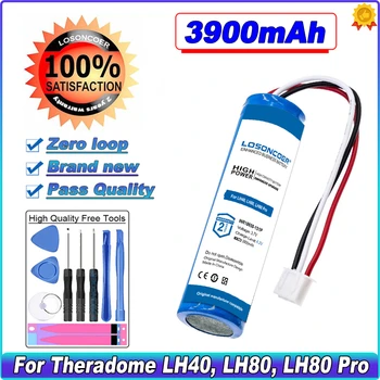 LOSONCOER 3900 мАч INR18650-1S1P Для Лазерной Диодной Терапии Волос Шлем Батарея Для Theradome LH80 Pro LH40 LH80 Батарея