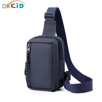 OKKID мини-сумка через плечо для мужчин, маленькая нагрудная сумка, спортивная сумка через плечо на открытом воздухе для мужчин, противоугонная дорожная мини-сумка для ключей от телефона