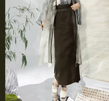 Pmwrun/ Новая стильная летняя женская верхняя одежда Hanfu с ремешком и юбкой, идеально подходящая как для повседневной жизни, так и для косплея