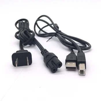 USB-кабель + Шнур Питания Принтера для Canon Pixma MG5120 TS3122 MP560 MG6821 PRO-10