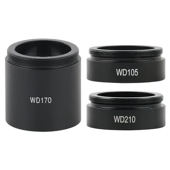 WD105, WD210, WD170, объектив Барлоу с резьбой 35 мм, Вспомогательный объектив, Стеклянный объектив для промышленного микроскопа, камера с креплением C
