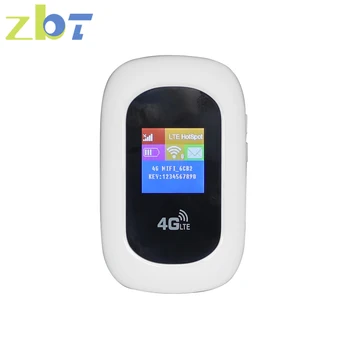 ZBT Мини 4G WiFi Маршрутизатор Sim-карта Портативный Разблокированный Модем Ключ 150 Мбит/с Точка доступа Wi-Fi ЖК-дисплей с Батареей для устройства 10 Пользователей