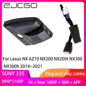ZJCGO Подключи и Играй Видеорегистратор Dash Cam 4K 2160P Видеорегистратор Для Lexus NX AZ10 NX200 NX200t NX300 NX300h 2014 ~ 2021