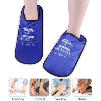 Бандаж для ног Пакет со льдом, Гелевые Тапочки со льдом для ног, Облегчение боли при невропатии, Тапочки для горячей и холодной терапии Для опухших ног