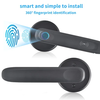 Бесключевой Tuya Bluetooth биометрический отпечаток пальца Электронный Смарт-отпечаток пальца rfid-ключ-карта приложение цифровой интеллектуальный дверной замок