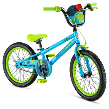 Велосипед Squirt Sidewalk на 18-дюймовых колесах, синий / зеленый