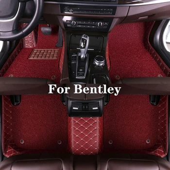 Высококачественный Индивидуальный Двухслойный Съемный автомобильный коврик с Ромбовидным Рисунком Для Bentley Falcon Azure Mulliner Bentayga