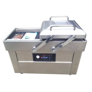 Двухкамерный Вакуумный упаковщик пищевых продуктов DZ400-2S, Вертикальная Вакуумная упаковочная машина