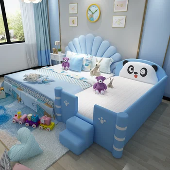 Детские кровати в Скандинавском стиле, Розовые Гостиничные Двуспальные кровати Принцессы для девочек, Маленькие Апартаменты, Camas De Dormitorio, Мебель для спальни