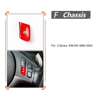 Для BMW 3 Серии E46 M3 98-04 ABS Красный Сменный руль Крышка кнопки VO ABS Накладка кнопки переключения