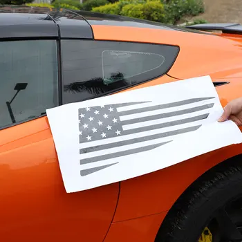 Для Chevrolet Corvette C7 2014-2019 ПВХ Черные наклейки на окна автомобиля, наклейки для отделки Заднего Треугольного стекла, Автомобильные Аксессуары