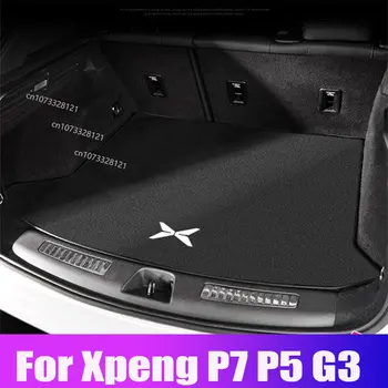 Для Xpeng P7 P5 G3 Автомобильный коврик для багажника с откидывающимся мехом, коврик для внутренней отделки, модифицированный коврик, Аксессуары для Авто