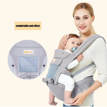 Дышащая Эргономичная детская переноска на заднем сиденье, слинг-кенгуру, обращенный к ребенку, для путешествий с новорожденным 0-48 месяцев, детская сумка