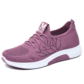 Женская спортивная обувь, летние брендовые женские кроссовки, дышащие сетчатые кроссовки для бега, Женская повседневная уличная обувь, размер 36-41, оптовая продажа