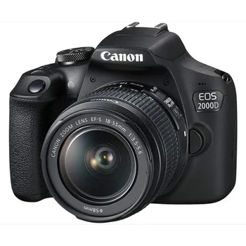 Зеркальная фотокамера Canon 2000D Rebel T7 с объективом 18-55 мм