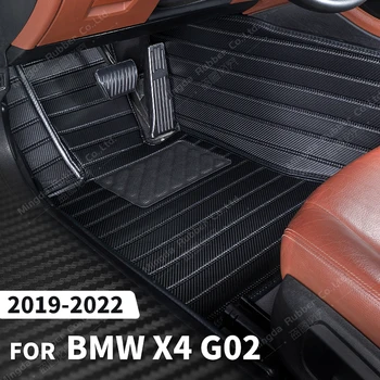 Изготовленные На заказ Коврики Из Углеродного Волокна Для BMW X4 G02 2019-2022 20 21 22 Футовое Ковровое Покрытие Аксессуары Для Интерьера Автомобиля