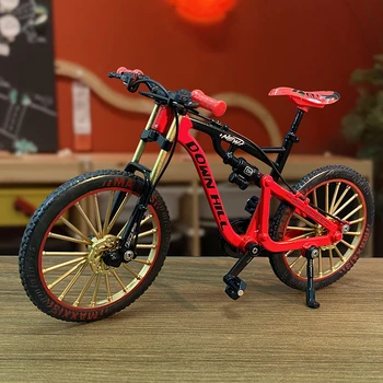 Имитационная модель велосипеда из сплава, амортизация пальцев, снижение скорости, украшение для гонок на горных велосипедах, подарок для мальчика и детей