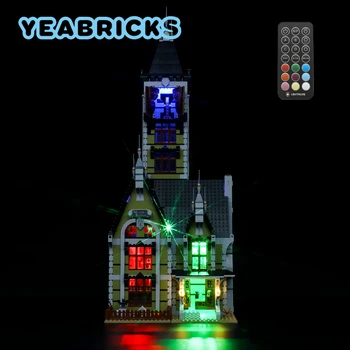 Комплект светодиодных ламп YEBRICKS для 10273 Дом с привидениями, набор строительных блоков (не включает модель) Игрушки для детей, радиоуправляемая версия