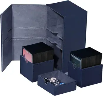 коробки для двухэтажных карт совместимы с картами MTG. Кожаные коробки для карточек подходят для более чем 200 комплектов карточек