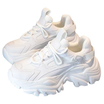 Летняя белая женская обувь 2023, женская вулканизированная обувь, повседневная обувь на толстой подошве