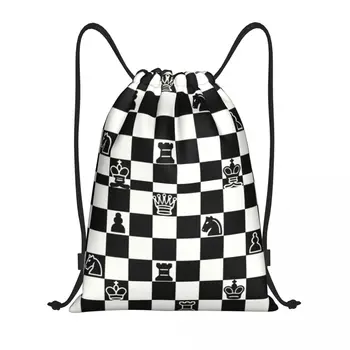 Модные сумки на шнурке для шахмат, женские, Мужские, Легкие, для игры в шахматы, Спортивный Рюкзак для хранения в тренажерном зале