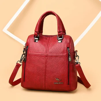 Модный Многофункциональный Женский рюкзак, Маленький Кожаный рюкзак для путешествий, Винтажная Женская сумка через плечо, Повседневная сумка
