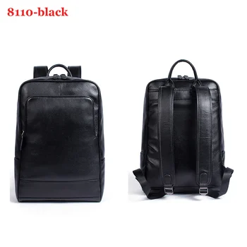 Мужской деловой рюкзак для путешествий из натуральной кожи, 15-дюймовая сумка для ноутбука, школьная сумка для подростков, рюкзак для ноутбука для руководителей Mochila