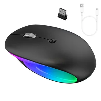 Мышь с регулируемым разрешением DPI Перезаряжаемая RGB подсветка LED Bluetooth USB оптические игровые мыши