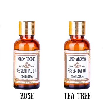 Наборы для отбеливания роз и удаления веснушек, эфирное масло розы + эфирное масло чайного дерева, масло для массажа тела, спа 30 мл * 2