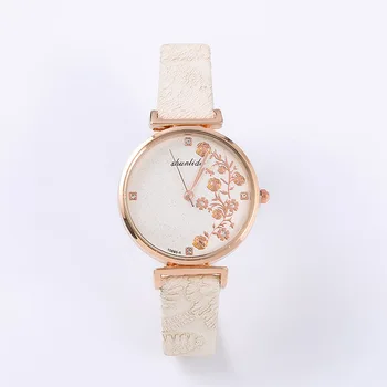 Новые модные женские часы с бабочкой 2022, Простые коричневые кварцевые часы, Винтажные кожаные женские наручные часы, Прямая поставка, часы
