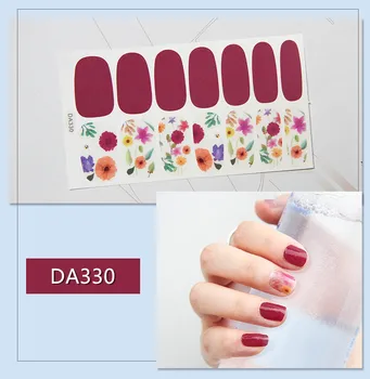 Новые Очаровательные наклейки и деколи для ногтей Candy Color Daisy Аксессуары для нейл-арта Fresh Series Инструменты для маникюра Вещи Слайдеры