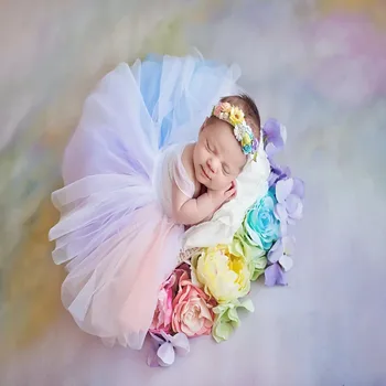 Одежда для Фотосъемки новорожденных Платье Принцессы в Полнолуние, 100-дневный комплект для девочек, одежда для Фотосъемки, Детское платье