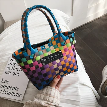 Оригинальный Дизайнерский бренд 2023, Новая сумка-корзина, Модная Тканая женская сумка через плечо, сумки для подмышек для женщин, Хит продаж