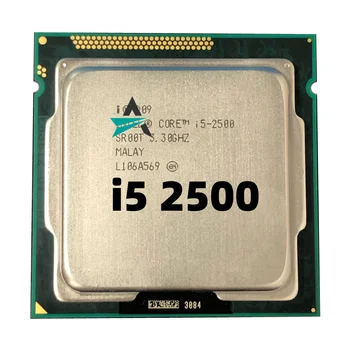 Подержанный процессор i5 2500 3,3 ГГц 6 МБ Кэш-памяти L3 Четырехъядерный TDP 95 Вт LGA 1155 Настольный процессор I5-2500 Бесплатная Доставка