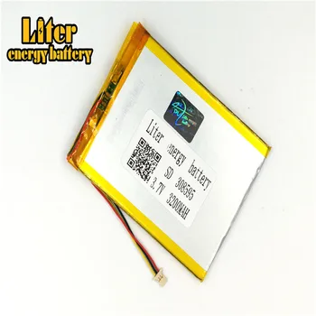 подключите 1,0-3P 308595 3,7 В 3200 мАч ультратонкие lipo-аккумуляторы, перезаряжаемые литий-ионные полимерные аккумуляторы для планшетных ПК