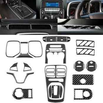 Полный комплект интерьера из углеродного волокна, декоративные наклейки, Автомобильные Аксессуары для Chevrolet Camaro 2010-2015