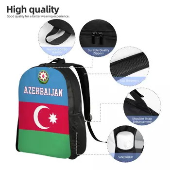 Рюкзак с флагом страны Азербайджан 2023, Школьный рюкзак для учащихся средней Школы, Повседневная сумка для путешествий, рюкзак Унисекс