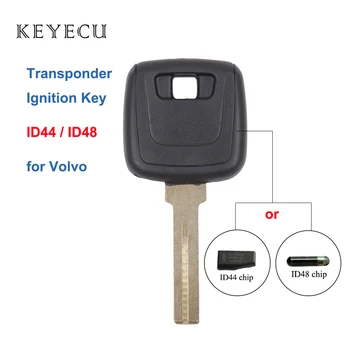 Сменный ключ зажигания с транспондером - ID44/ID48 Чип Дополнительно - Брелок для Volvo C70 S70 S90 V90/S80 S60 V70 XC70 XC90