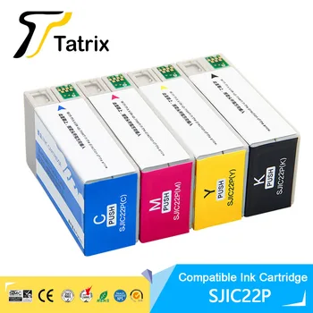 Совместимый чернильный картридж Tatrix SJIC22P с пигментными чернилами для epson SJIC22P для Epson TM-C3500 для Epson ColorWorks серии C3500
